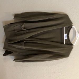 Green cardigan